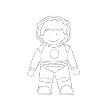 Free Astronaut Printable Colouring In Picture